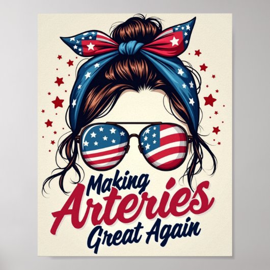 Arterien wieder großartig machen poster (Vorne)