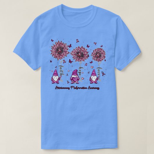 Arteriovenöse Malformation Bewusstsein gnome Glaub T-Shirt (Design vorne)
