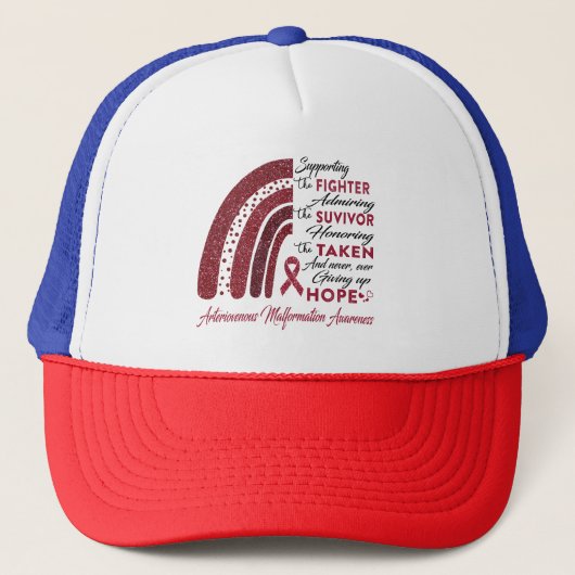 Arteriovenöse Malformation Truckerkappe (Vorderseite)