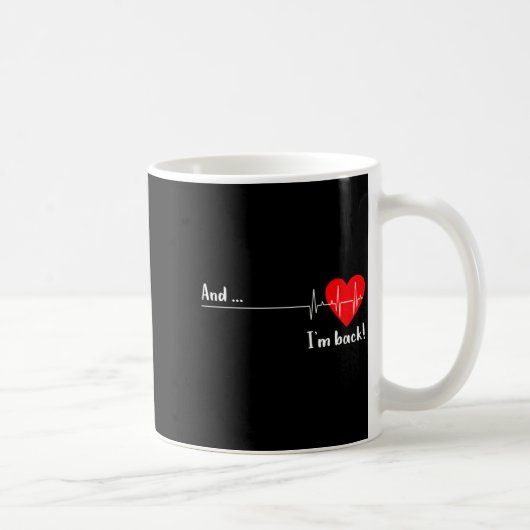 Artery Open, Heart Diseases Surgery Heartbeat Kaffeetasse (Rechts)
