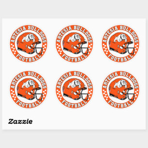 Artesia Bulldogs Football Roundel Runder Aufkleber