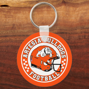 Artesia Bulldogs Football Roundel Schlüsselanhänge Schlüsselanhänger