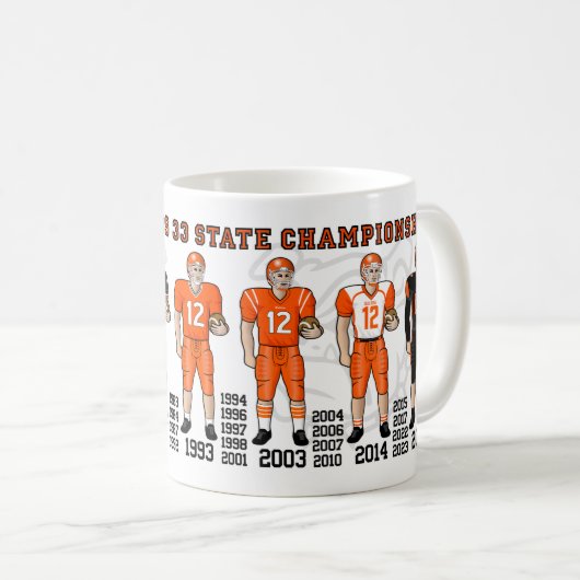 Artesia Bulldogs Football State Champ Uniforms Mug Kaffeetasse (VorderseiteRechts)
