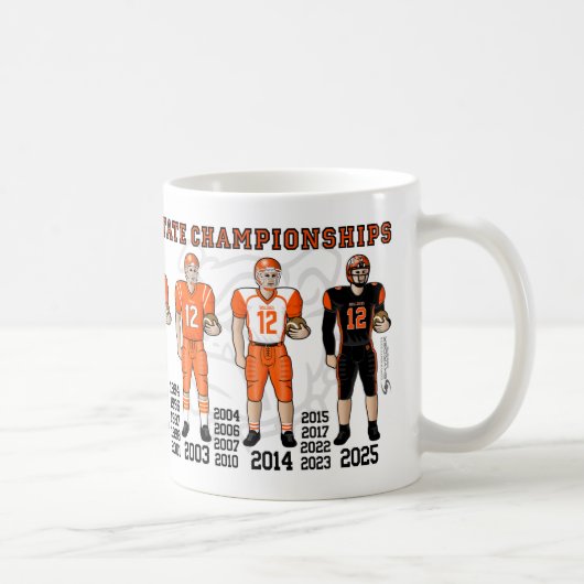 Artesia Bulldogs Football State Champ Uniforms Mug Kaffeetasse (Rechts)