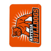 Artesia Bulldogs Primary Logo Flexible Magnet (Vertikal)