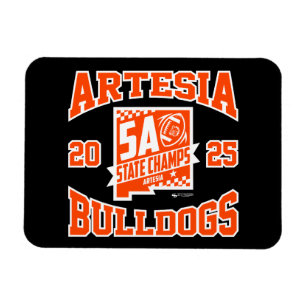 Artesia Bulldogs State-Champion-Logo-Flexmagnet Magnet