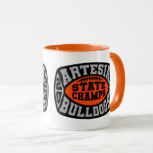 Artesia Bulldogs "State Champs" Tasse (VorderseiteRechts)