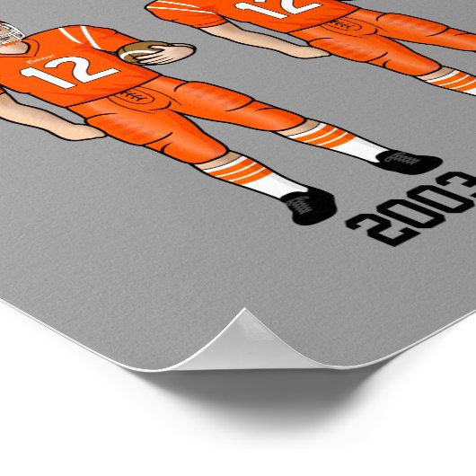 Artesia Bulldogs State Champs Uniform Poster (Ecke)