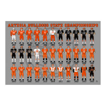 Artesia Bulldogs State Champs Uniform Poster
