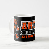 Artesia Bulldogs Touchdown Kaffeetasse (Vorderseite Links)