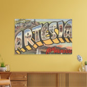 Artesia, New Mexico - Große Briefmarkenszenen Leinwanddruck (Insitu (Wohnzimmer))