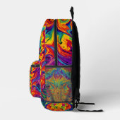 ARTFLOWS FARBEN BEDRUCKTER RUCKSACK (Rechts)