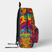 ARTFLOWS FARBEN BEDRUCKTER RUCKSACK (Links)