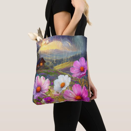 Artful Carryall: Leinwand Tote Beutel Tasche (Von Nahem)