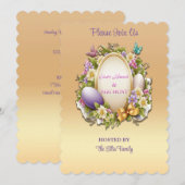 🌸 Artful Easter Brunch & Egg Hunt 🐣 Einladung (Vorne/Hinten)
