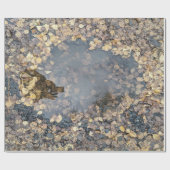 Artful Leafy Fall Reflektion Küchentuch Geschenkpapier (Flach)