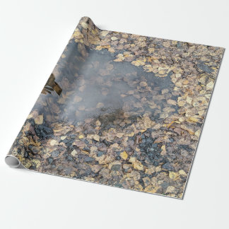 Artful Leafy Fall Reflektion Küchentuch Geschenkpapier