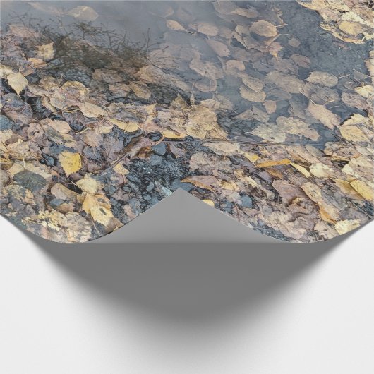 Artful Leafy Fall Reflektion Küchentuch Geschenkpapier (Ecke)