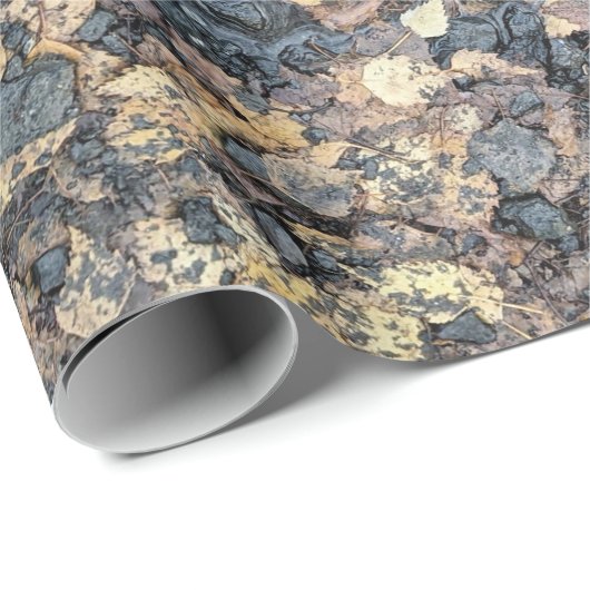 Artful Leafy Fall Reflektion Küchentuch Geschenkpapier (Rolleneckpunkt)