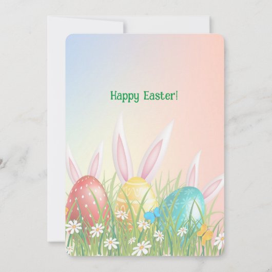 🐰 Artful Osterbrunch & Egg Hunt Einladung (Rückseite)