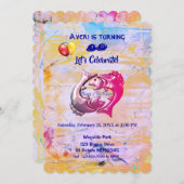 Artful - Pisces Birthday (19. Februar - März 20) Einladung (Vorne/Hinten)