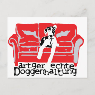 Artgerechte Doggenhaltung Postkarte