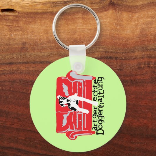 Artgerechte DoggenInstandhaltung Schlüsselanhänger (Vorderseite)