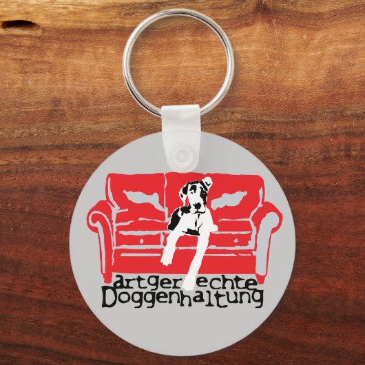 Artgerechte DoggenInstandhaltung Schlüsselanhänger (Vorderseite)