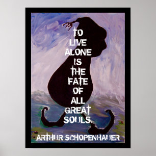 Arthhur Schopenhauer - Zitat - Plakat