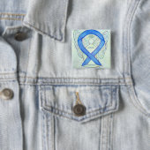 Arthritis Awareness Blue Ribbon Angel Custom Butto Button (Beispiel)