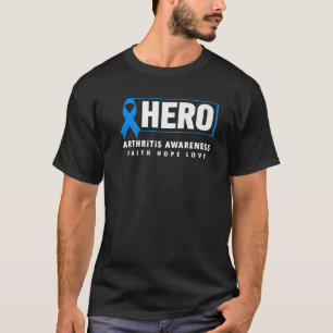 Arthritis Hero - Blaue Schleife Arthritis Bewussts T-Shirt