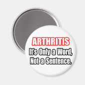 Arthritis... kein Satz Magnet (Vorderseite/Rückseite)