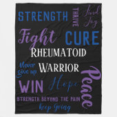 Arthritis-Krieger Fleecedecke (Vorderseite)