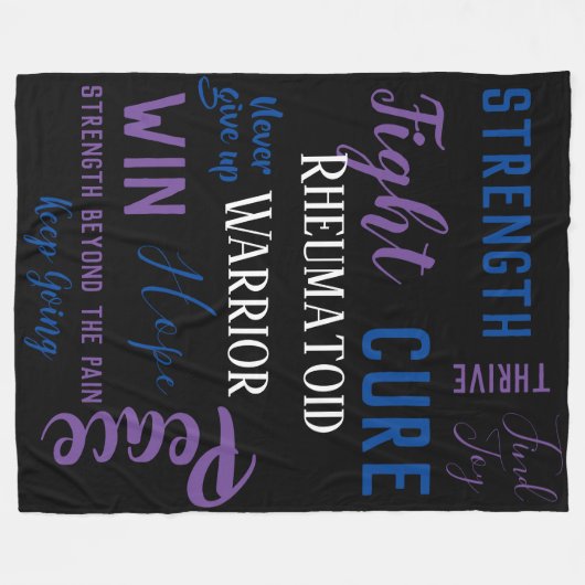 Arthritis-Krieger Fleecedecke (Vorderseite (Horizontal))