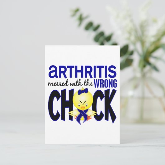 Arthritis mit dem falschen Schwanz Postkarte (Stehend Vorderseite)