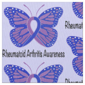 Arthritis-Schmetterlings-Bewusstseins-Band Stoff (Nahaufnahme)