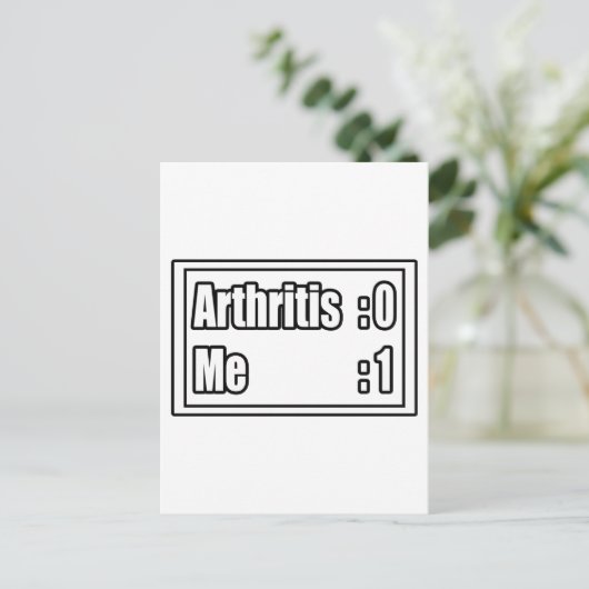 Arthritis Scoreboard Postkarte (Stehend Vorderseite)