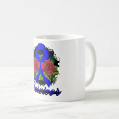 Arthritis-Überlebend-Rosegrunge-Tätowierung Kaffeetasse (VorderseiteRechts)
