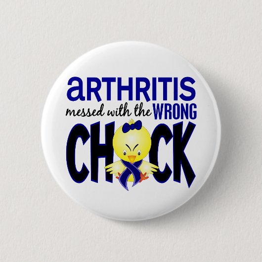 Arthritis verwirrt mit dem falschen Küken Button (Vorderseite)