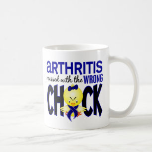 Arthritis verwirrt mit dem falschen Küken Kaffeetasse