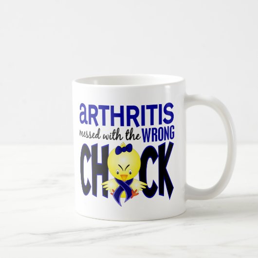 Arthritis verwirrt mit dem falschen Küken Kaffeetasse (Rechts)