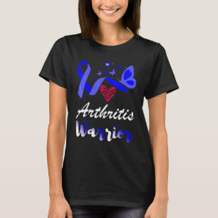 Arthritis Warrior Butterfly Blue Ribbon-Unterstütz T-Shirt
