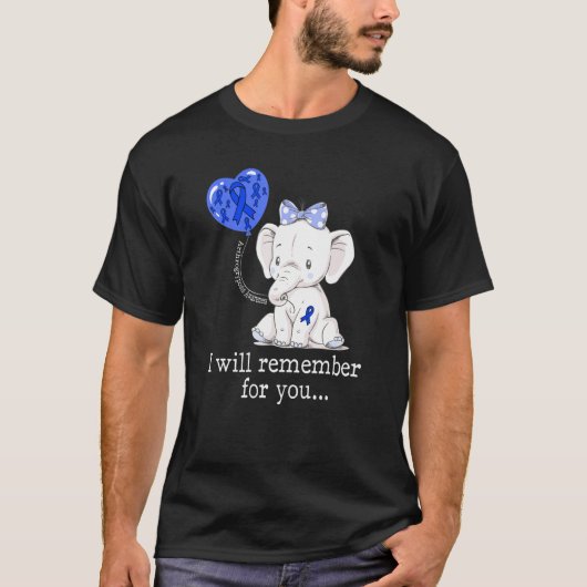 Arthrogryposis Awareness Elephant T-Shirt (Vorderseite)
