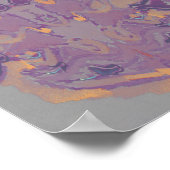 "Arthros" Abstrakte Aquarellfarben-Plakatwerbung Poster (Ecke)