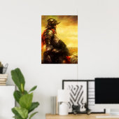 Arthur auf seinem Pferdeposter Poster (Heimbüro)