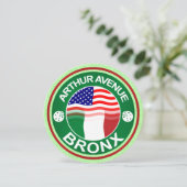 Arthur Ave Bronx Italian American Invites Einladung (Stehend Vorderseite)