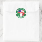Arthur Ave Bronx Italienisch Amerikaner Runder Aufkleber (Tasche)