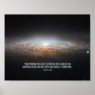 Arthur C. Clarke Zitat Poster