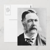 Arthur ~ Chester Alan / President of United Staate Postkarte (Vorne/Hinten)