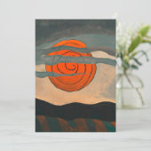 Arthur Dove, Red Sun, Karte (Stehend Vorderseite)
